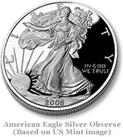 American Eagle Silver Oberse