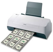 Inkjet printers were used to counterfeit money