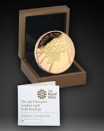 2008 4th Olympiad London Anniversary £2 Gold Proof