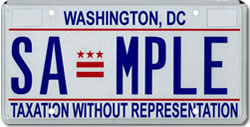 DC License Plate