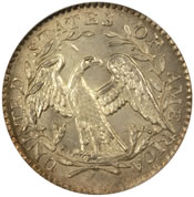 1794 Flowing Hair Half Dime Reverse