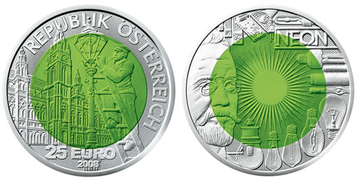 2008 Austrian Silver-Niobium Coin