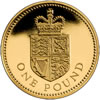 25th Anniversary £1 Gold Proof Royal Shield