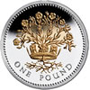 25th Anniversary £1 Silver Proof Flax Plant