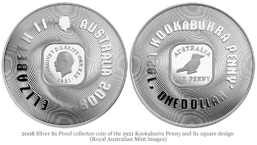 2008 Silver Proof Coin of 1921 Kookaburra Penny