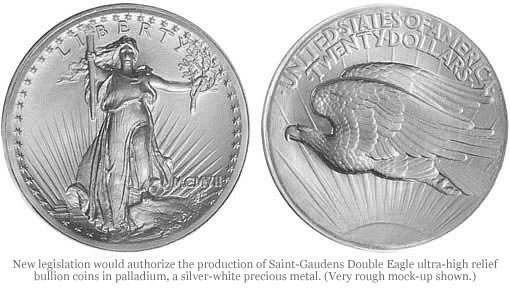 Palladium Saint-Gaudens Double Eagle ultra-high 