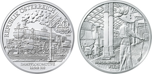 Austrian Railways Third Silver Commemorative Coin, the “Belle Époque” 