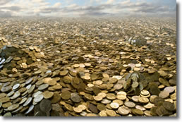 Never ending sea of coins