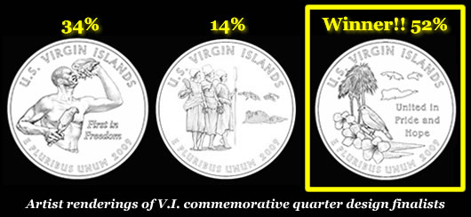 Virgin Islands Commemorative Quarter Designs and winner