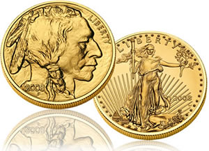 2008 American Buffalo and American Eagle Gold Coins