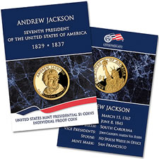 Andrew Jackson Individual Proof $1 Coins