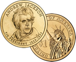 Andrew Jackson Presidential $1 coin