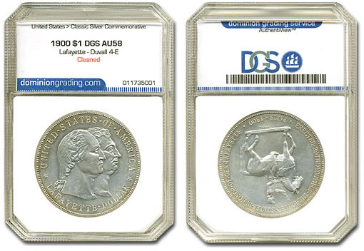 1900 $1 Lafayette Duvall 4-E Variety