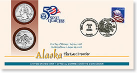 Alaska First Day Coin Cover