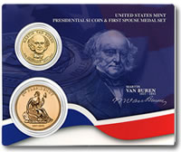 Presidential $1 Coin & First Spouse Medal Set