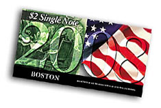 2008 Boston First Day $2 Single Notes