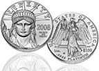 American Eagle platinum uncirculated coin, small
