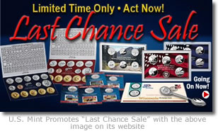 US Mint Last Chance Sale Promotion Image
