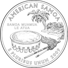 2009 American Samoa Quarter Design
