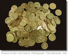Ancient Gold Coin Hoard Discovered by Israel Archaeologists