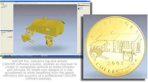 ArtCAM Pro designing coin