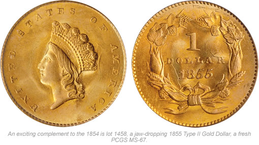 1855 Type II Gold Dollar