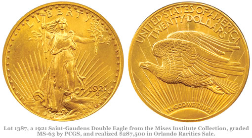 1921 Saint-Gaudens Double Eagle
