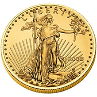 2008-W Uncirculated Gold American Eagle Coin