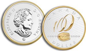 Centennial of the Montreal Canadiens Proof Silver Dollar Coin