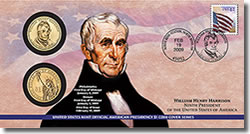 William Henry Harrison $1 Coin Cover