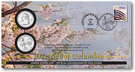 District of Columbia Official First Day Coin Cover