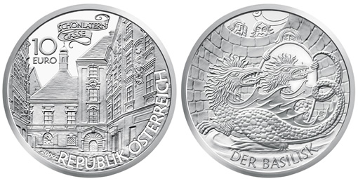 Basilisk Silver Coin from Austrian Mint 