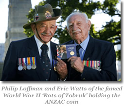 Philip Loffman and Eric Watts of the famed World War II "Rats of Tobruk"