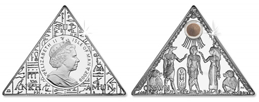 2009 Tutankhamun Sand Triangle Coin