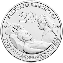 Australian Services Nurses 20c Coin 