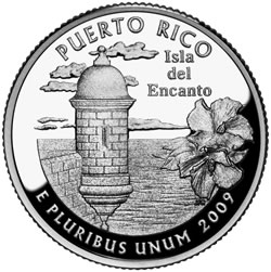 Puerto Rico Quarter- Reverse