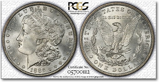 Gold River 1886 $1 PCGS MS68
