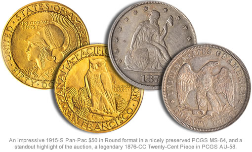Two Rare Coins in Bowers and Merena Auction at Baltimore