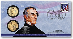 John Tyler $1 Coin Cover
