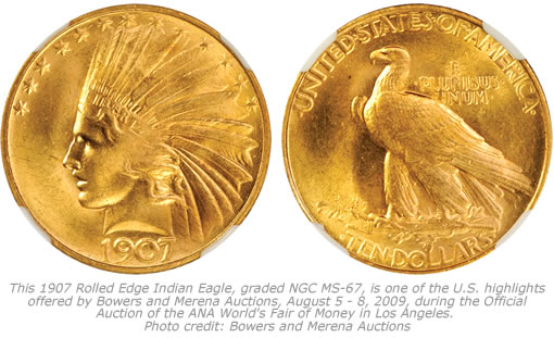 1907 Rolled Edge Indian Eagle