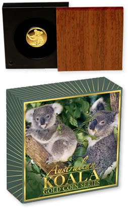 2009 Australian Koala Gold Proof Coin Packaging