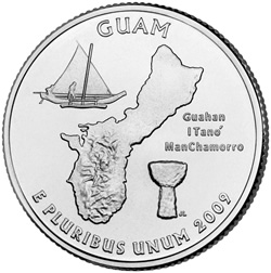 2009 Guam Quarter- Reverse