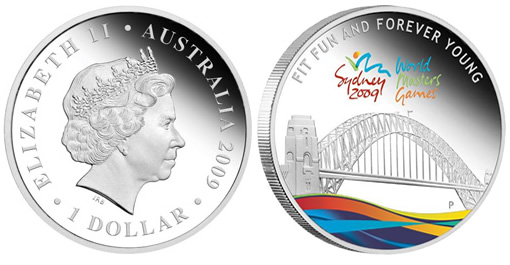 Sydney 2009 World Masters Games 1oz Silver Proof Coin