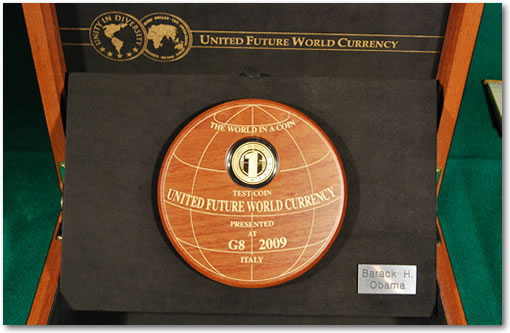 United Future World Currency – Eurodollar coin