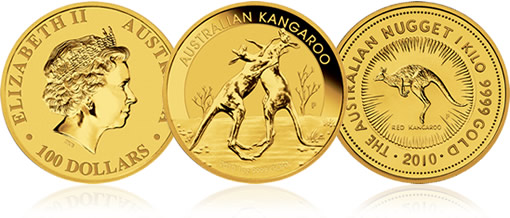 2010 Australian Kangaroo Gold Bullion Coins