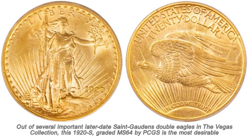 1920-S Saint-Gaudens double eagle