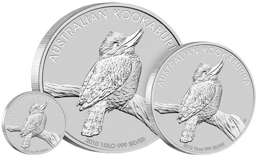 2010 Australian Kookaburra Silver Coins