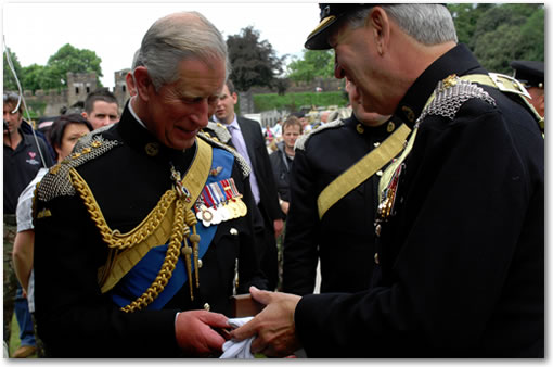 Royal Mint Presentation of special gold medallion to HRH The Prince of Wales