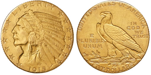 Fake 1915-D Half Eagle