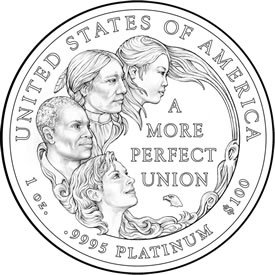 2009 Platinum Eagle Coin Design
